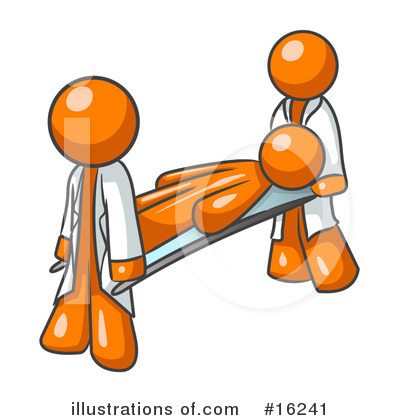Royalty-Free (RF) Orange Man Clipart Illustration by Leo Blanchette - Stock Sample #16241