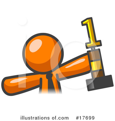 Royalty-Free (RF) Orange Man Clipart Illustration by Leo Blanchette - Stock Sample #17699