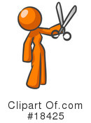 Orange Man Clipart #18425 by Leo Blanchette