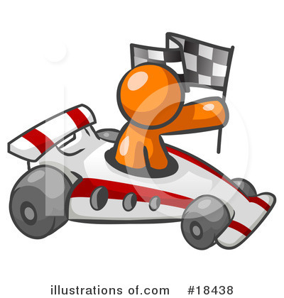 Racer Clipart #18438 by Leo Blanchette