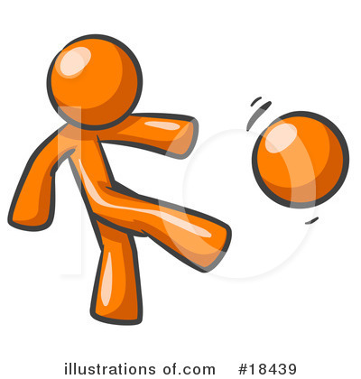 Royalty-Free (RF) Orange Man Clipart Illustration by Leo Blanchette - Stock Sample #18439