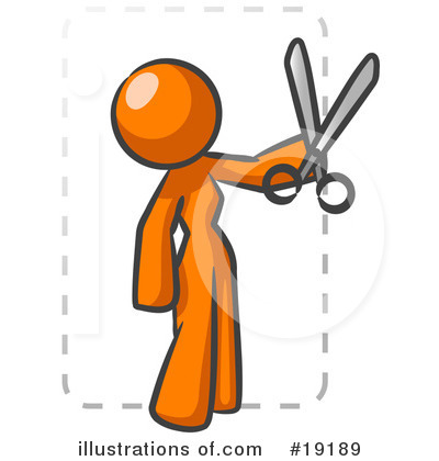 Orange Woman Clipart #19189 by Leo Blanchette