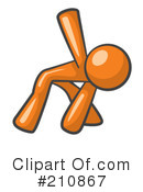 Orange Man Clipart #210867 by Leo Blanchette