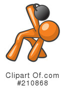 Orange Man Clipart #210868 by Leo Blanchette