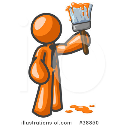 Painter Clipart #38850 by Leo Blanchette