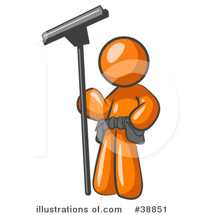 Royalty-Free (RF) Orange Man Clipart Illustration by Leo Blanchette - Stock Sample #38851
