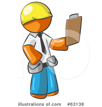 Construction Worker Clipart #63138 by Leo Blanchette