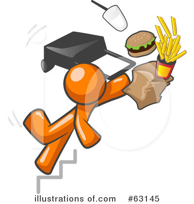 Royalty-Free (RF) Orange Man Clipart Illustration by Leo Blanchette - Stock Sample #63145