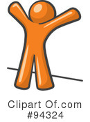 Orange Man Clipart #94324 by Leo Blanchette