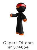 Orange Man Ninja Clipart #1374054 by Leo Blanchette