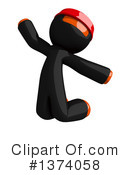Orange Man Ninja Clipart #1374058 by Leo Blanchette