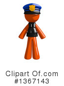 Orange Police Officer Clipart #1367143 by Leo Blanchette