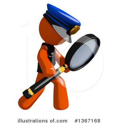 Orange Police Officer Clipart #1367168 by Leo Blanchette