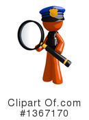 Orange Police Officer Clipart #1367170 by Leo Blanchette
