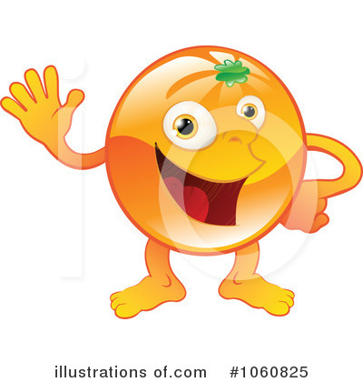 Orange Character Clipart #1060825 by AtStockIllustration