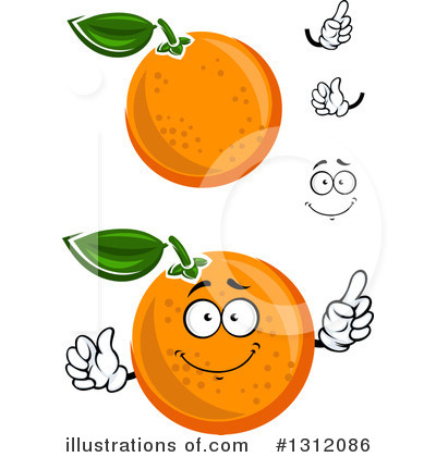 Royalty-Free (RF) Oranges Clipart Illustration by Vector Tradition SM - Stock Sample #1312086