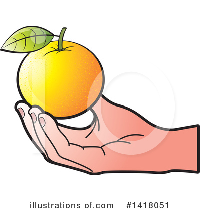 Navel Orange Clipart #1418051 by Lal Perera