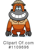 Orangutan Clipart #1109696 by Cory Thoman
