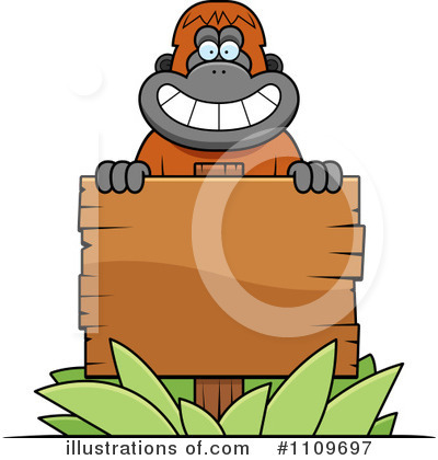 Royalty-Free (RF) Orangutan Clipart Illustration by Cory Thoman - Stock Sample #1109697