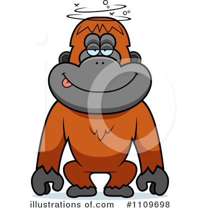 Royalty-Free (RF) Orangutan Clipart Illustration by Cory Thoman - Stock Sample #1109698