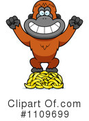 Orangutan Clipart #1109699 by Cory Thoman