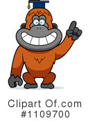 Orangutan Clipart #1109700 by Cory Thoman