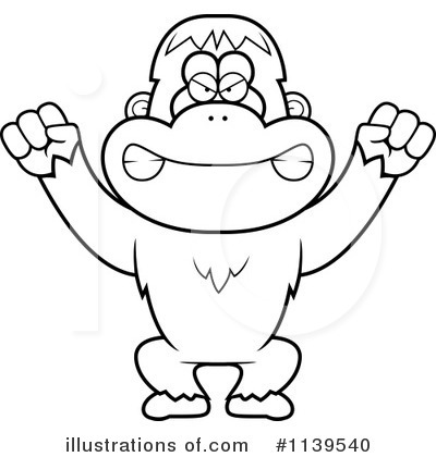 Royalty-Free (RF) Orangutan Clipart Illustration by Cory Thoman - Stock Sample #1139540