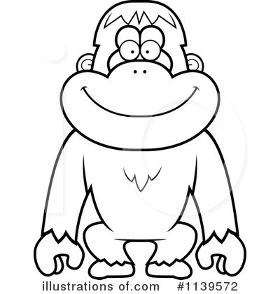 Royalty-Free (RF) Orangutan Clipart Illustration by Cory Thoman - Stock Sample #1139572