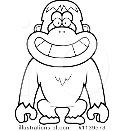 Royalty-Free (RF) Orangutan Clipart Illustration by Cory Thoman - Stock Sample #1139573