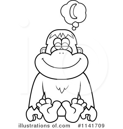 Royalty-Free (RF) Orangutan Clipart Illustration by Cory Thoman - Stock Sample #1141709