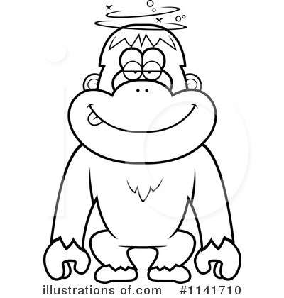 Royalty-Free (RF) Orangutan Clipart Illustration by Cory Thoman - Stock Sample #1141710