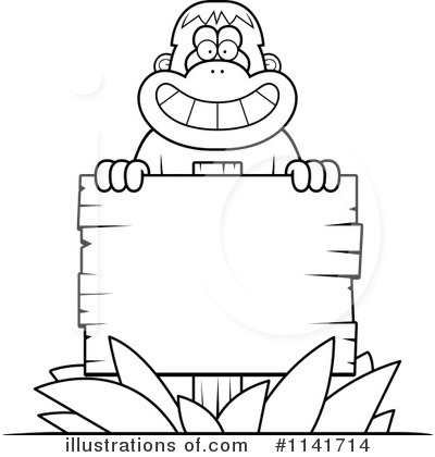 Royalty-Free (RF) Orangutan Clipart Illustration by Cory Thoman - Stock Sample #1141714