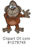 Orangutan Clipart #1278745 by Dennis Holmes Designs