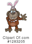 Orangutan Clipart #1283205 by Dennis Holmes Designs