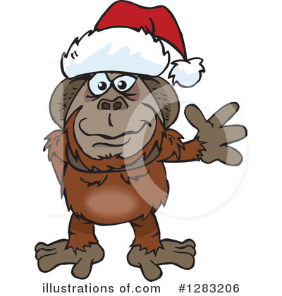 Orangutan Clipart #1283206 by Dennis Holmes Designs