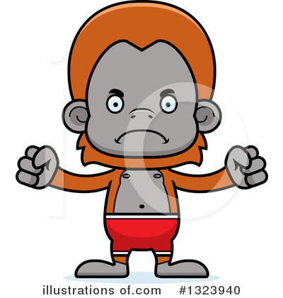 Royalty-Free (RF) Orangutan Clipart Illustration by Cory Thoman - Stock Sample #1323940