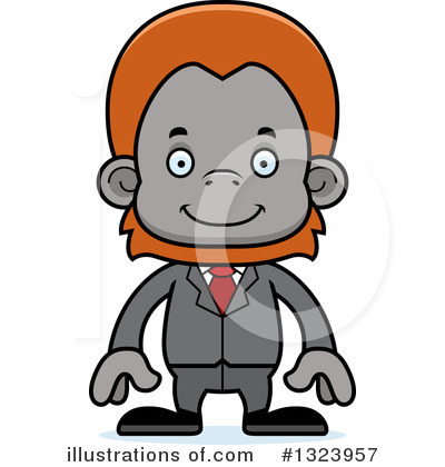 Royalty-Free (RF) Orangutan Clipart Illustration by Cory Thoman - Stock Sample #1323957