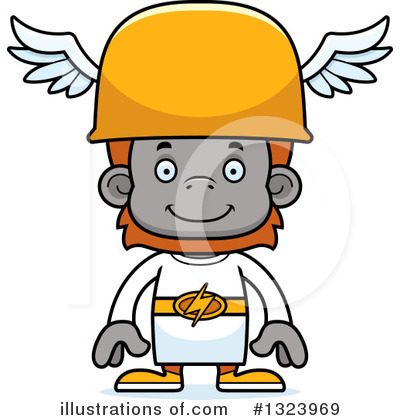 Royalty-Free (RF) Orangutan Clipart Illustration by Cory Thoman - Stock Sample #1323969
