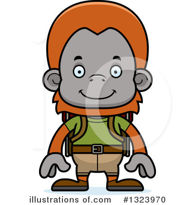 Royalty-Free (RF) Orangutan Clipart Illustration by Cory Thoman - Stock Sample #1323970
