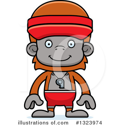 Orangutan Clipart #1323974 by Cory Thoman