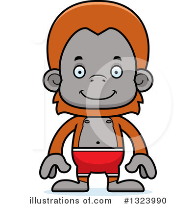 Royalty-Free (RF) Orangutan Clipart Illustration by Cory Thoman - Stock Sample #1323990