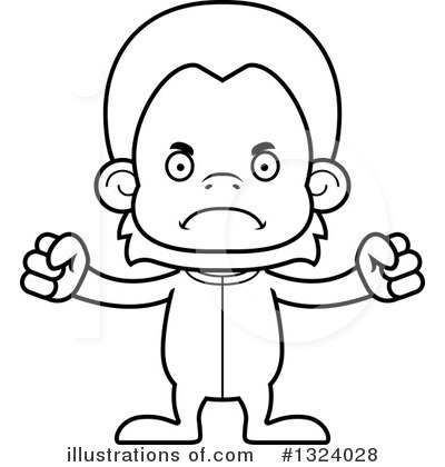 Royalty-Free (RF) Orangutan Clipart Illustration by Cory Thoman - Stock Sample #1324028