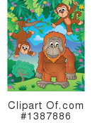 Orangutan Clipart #1387886 by visekart