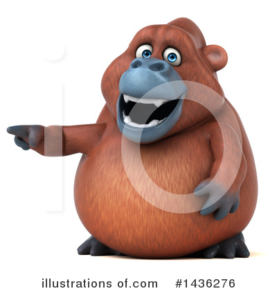Royalty-Free (RF) Orangutan Clipart Illustration by Julos - Stock Sample #1436276