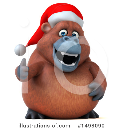 Christmas Orangutan Clipart #1498090 by Julos