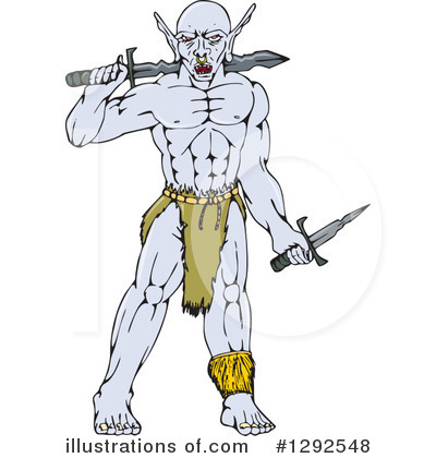 Royalty-Free (RF) Orc Clipart Illustration by patrimonio - Stock Sample #1292548