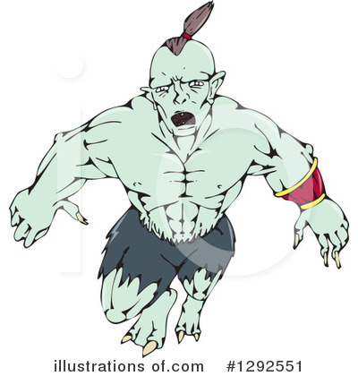 Royalty-Free (RF) Orc Clipart Illustration by patrimonio - Stock Sample #1292551