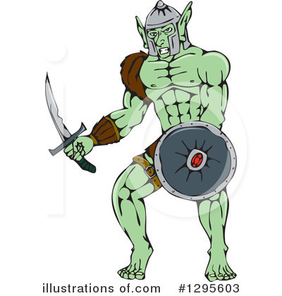 Royalty-Free (RF) Orc Clipart Illustration by patrimonio - Stock Sample #1295603