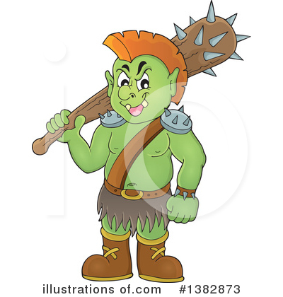 Royalty-Free (RF) Orc Clipart Illustration by visekart - Stock Sample #1382873