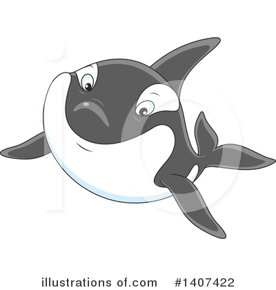 Whale Clipart #1407422 by Alex Bannykh